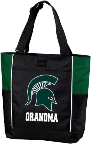 Michigan State University Grandma Tote Bag Colorblock Michigan State Grandma Totes Beach Pool Or Travel