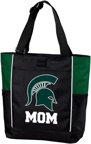 Michigan State University Mom Tote Bag Colorblock Michigan State Mom Totes Beach Pool Or Travel