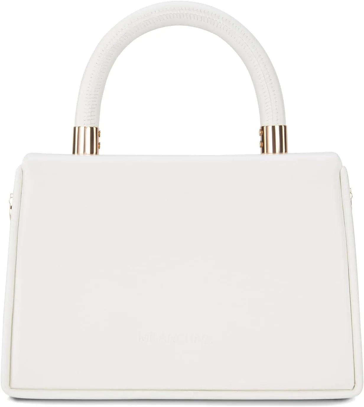 Milan Chiva Small Top Handle Purses for Women Mini Satchel Crossbody Bag Elegant Square Bag