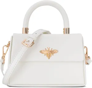 Milan Chiva Small Top Handle Purses for Women Mini Satchel Crossbody Bag Elegant Square Bag