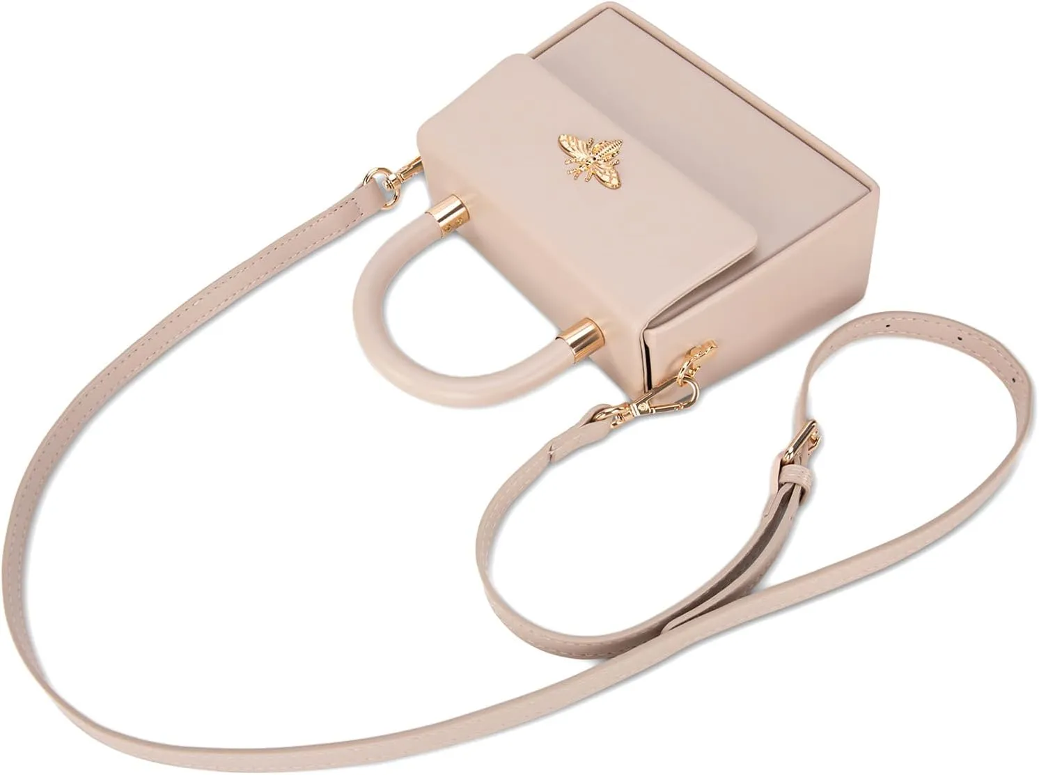 Milan Chiva Small Top Handle Purses for Women Mini Satchel Crossbody Bag Elegant Square Bag