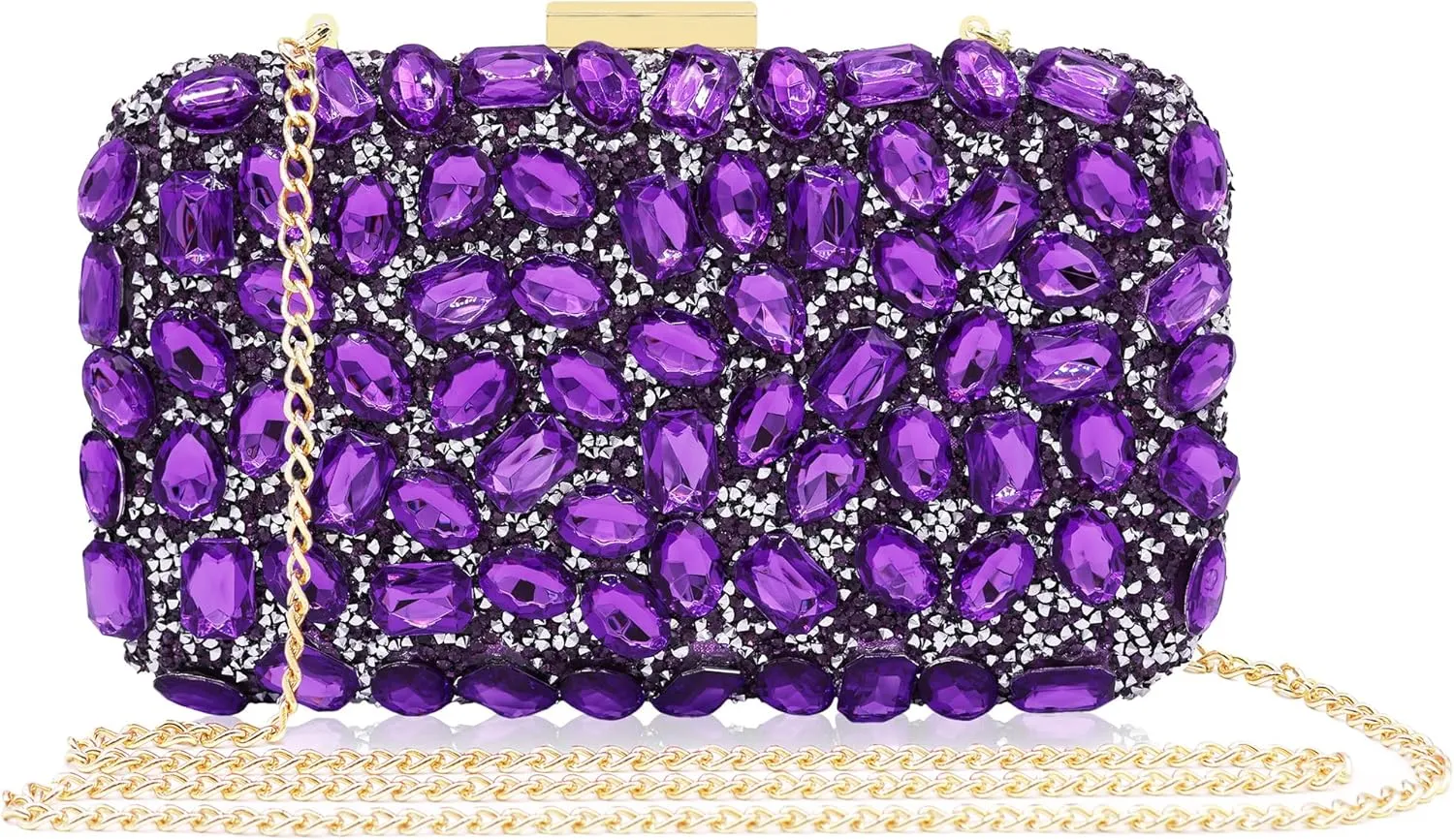 Milisente Clutch Purses For Women Crystal Clutches Evening Bags Gemstone Clutch Purse For Wedding Formal