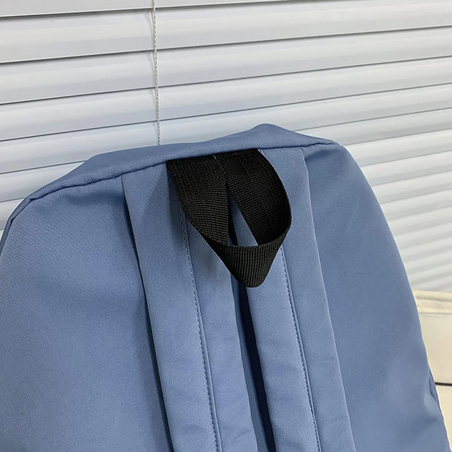 Mini Backpacks for Women Retro Large Capacity Solid Soft Fashion Backpacks Outdoor Travel Slim Laptop Backpack(Blue)