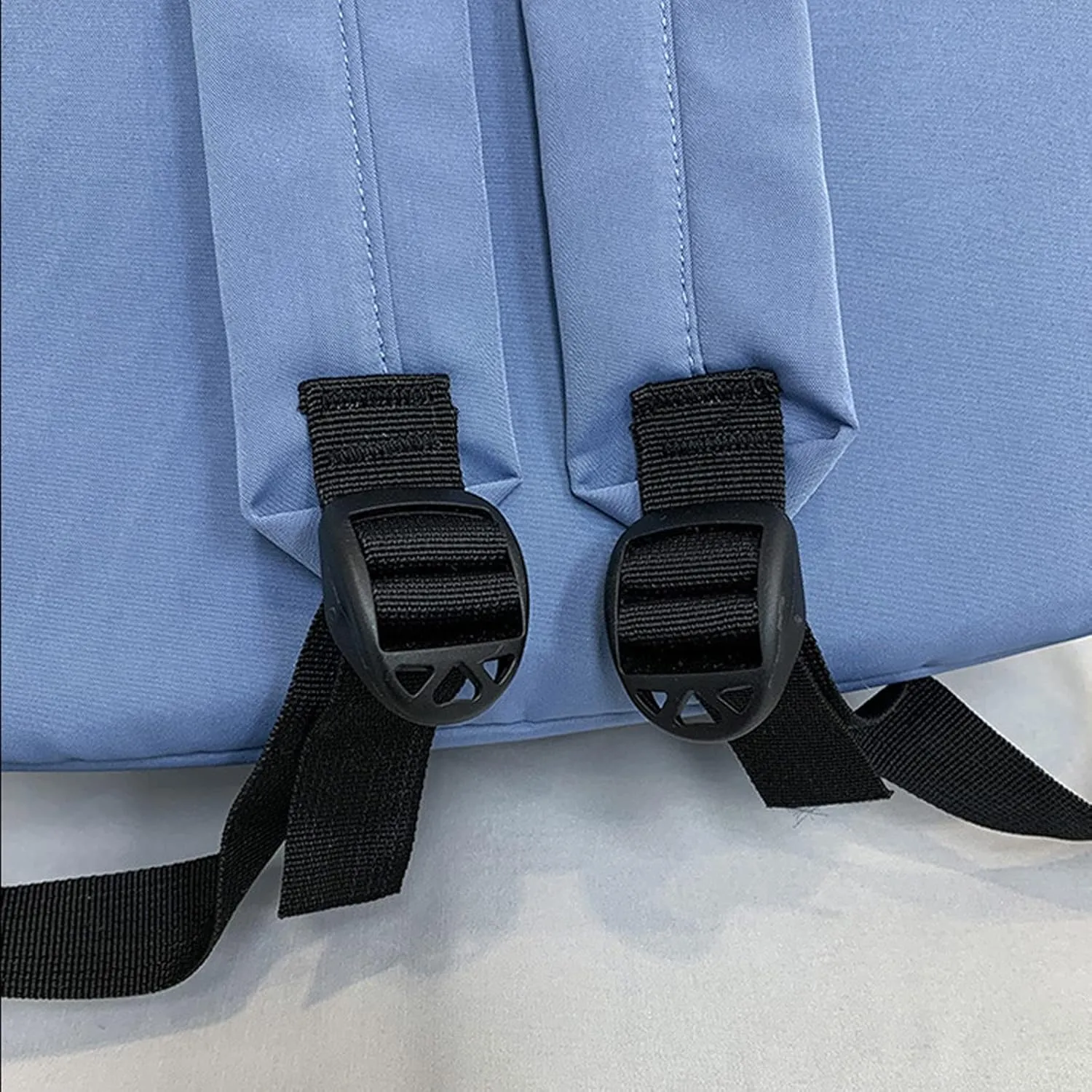 Mini Backpacks for Women Retro Large Capacity Solid Soft Fashion Backpacks Outdoor Travel Slim Laptop Backpack(Blue)