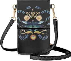 Mini Cell Phone Bag Smartphone Purse Crossbody Cell Phone Pouch with Touchscreen Window