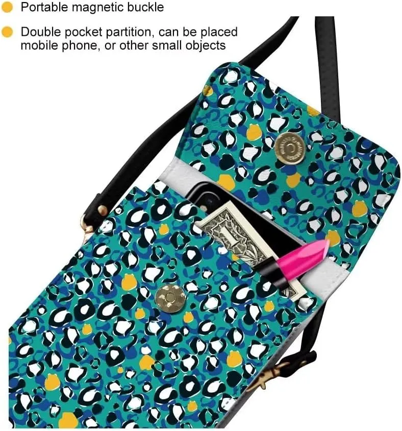 Mini Cell Phone Bag Smartphone Purse Crossbody Cell Phone Pouch with Touchscreen Window