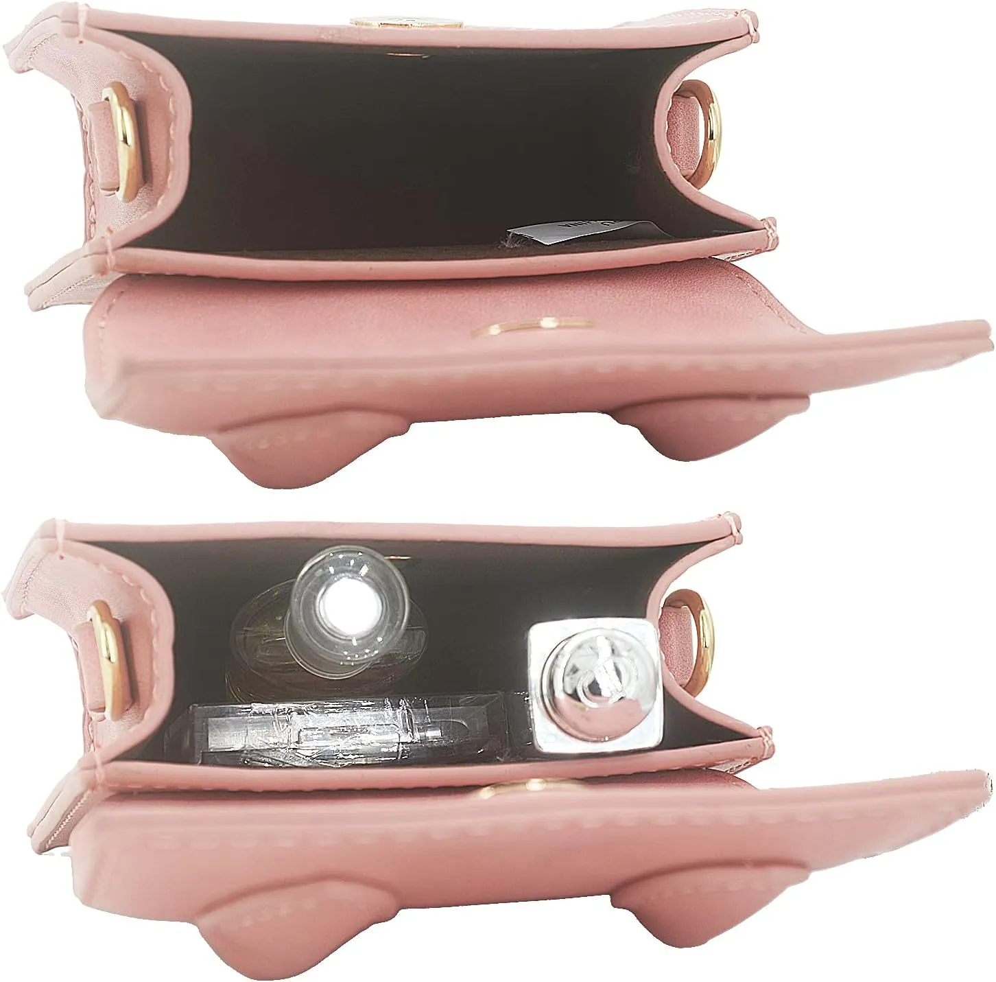 Mini Crossbody Bag for Women Girls Synthetic Leather Flap Purse Styling Top-Handle Clutch Handbag
