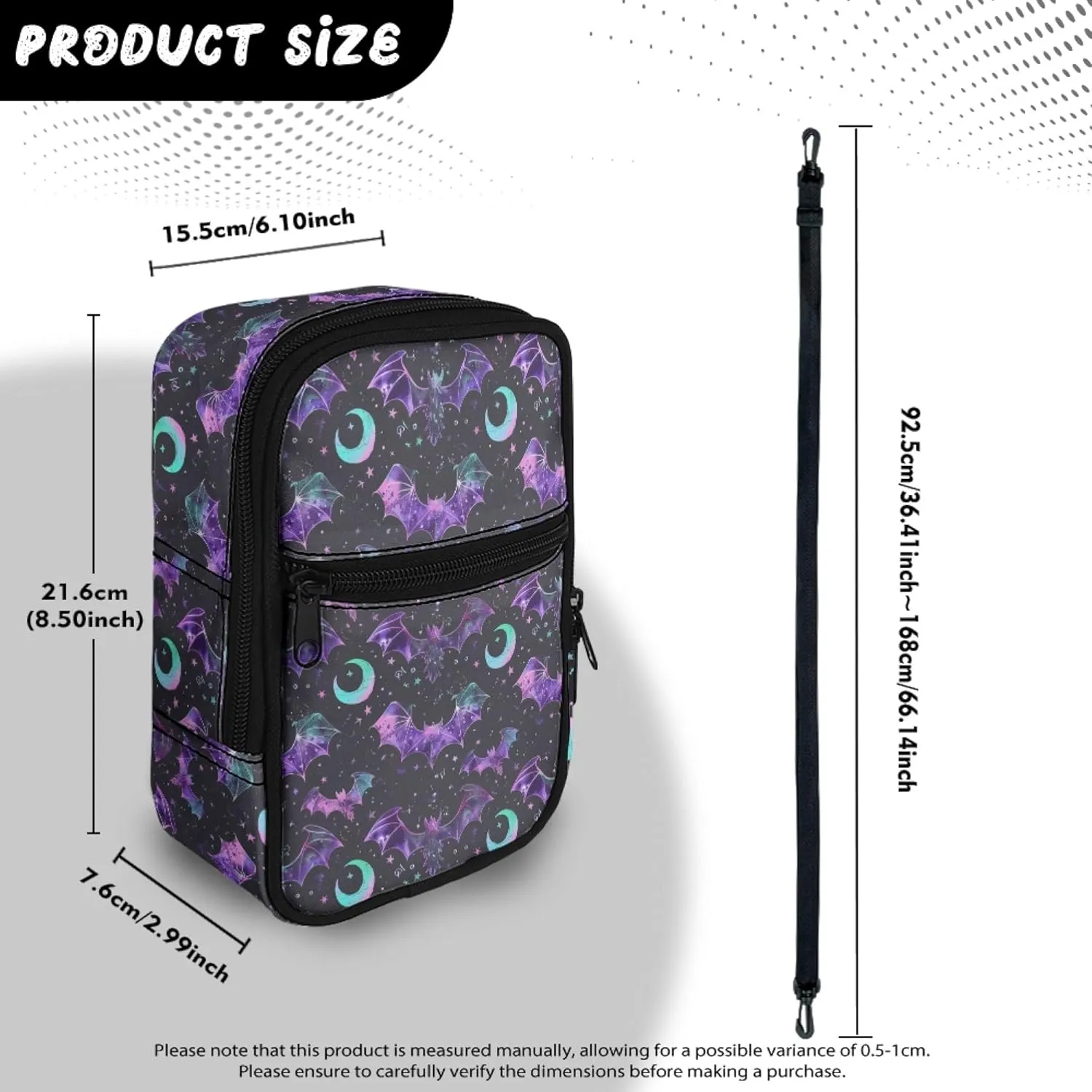 Mini Crossbody Bag with Adjustable Straps Small Crossbody Bags for Men Multifunctional Messenger Bag