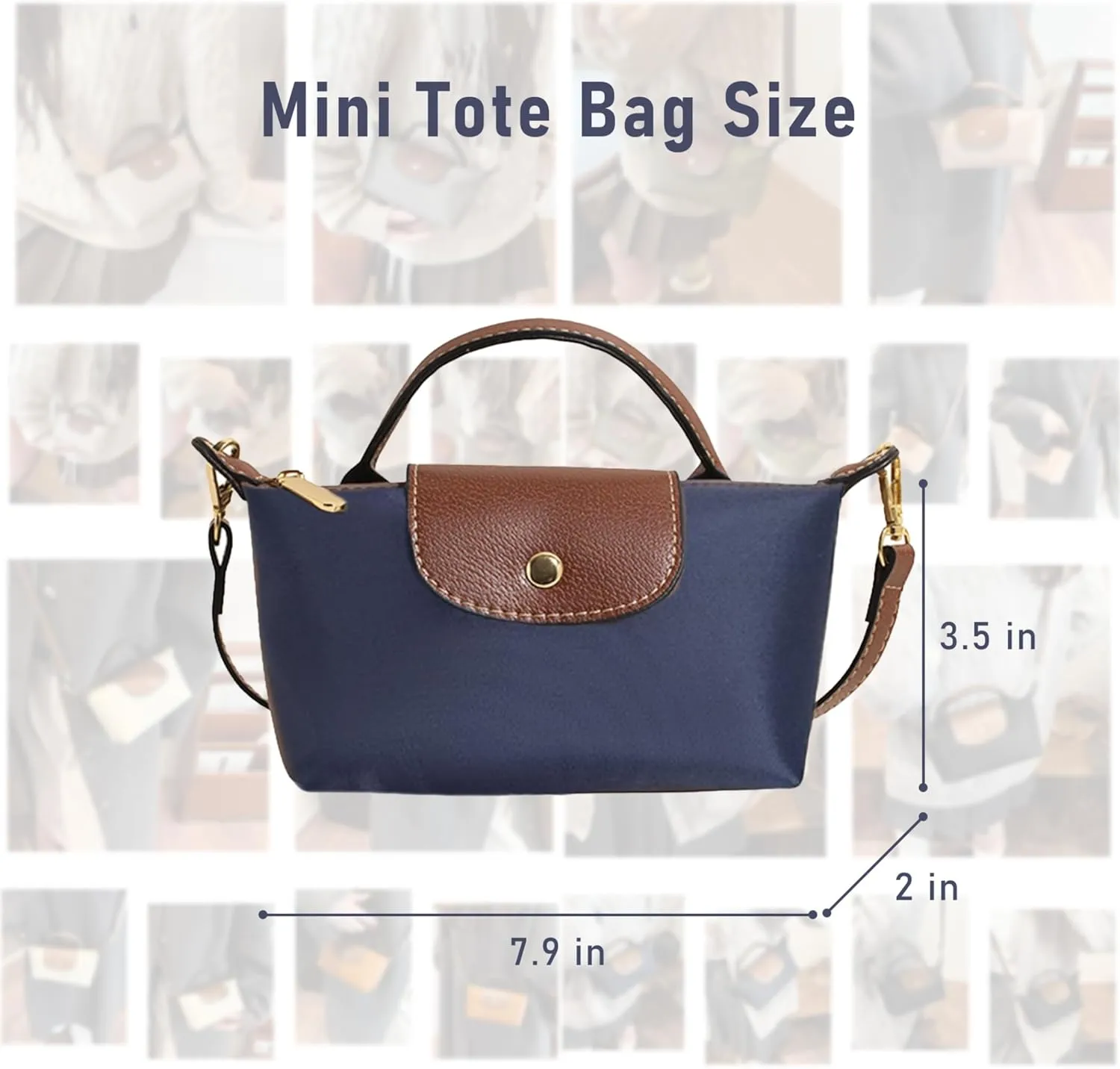 Mini Crossbody Bags for Women Mini Tote Bag Adjustable Strap Phone Purses Shoulder Cross Body Purses Colorblock