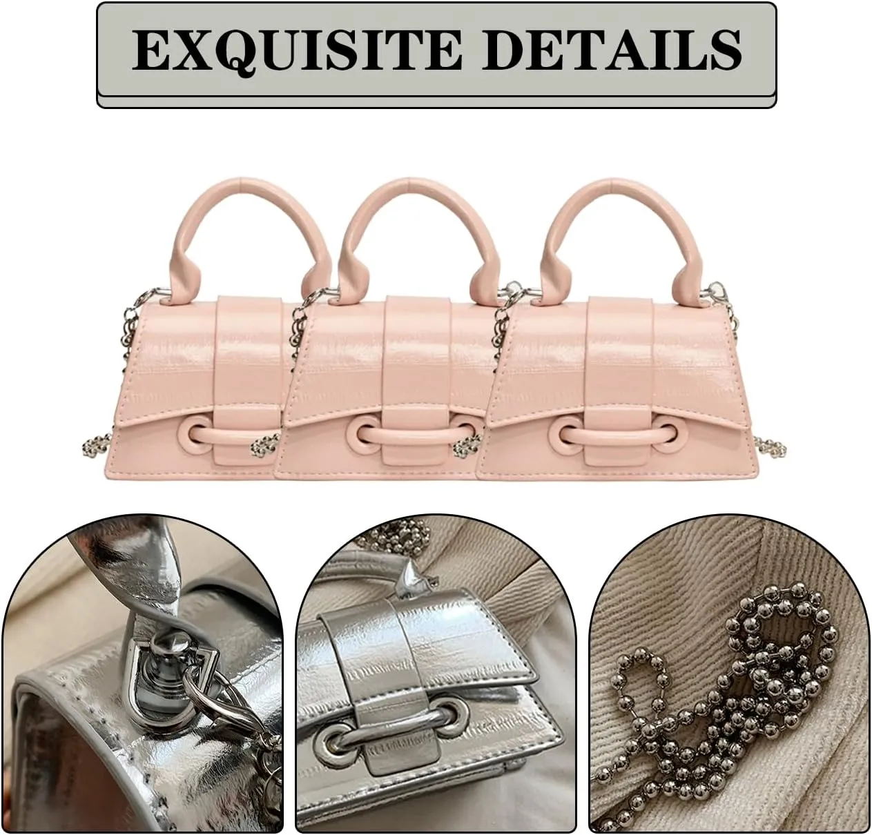 Mini Crossbody Bags Women's Y2K Purses Top Handle Crossbody Bag Clutch Shoulder Handbag for Cocktail Party Prom Wedding