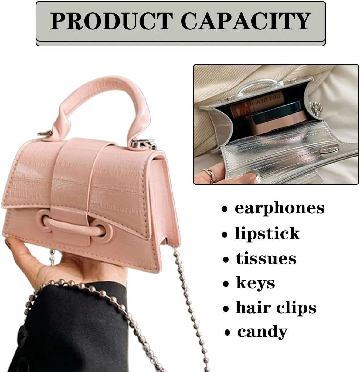 Mini Crossbody Bags Women's Y2K Purses Top Handle Crossbody Bag Clutch Shoulder Handbag for Cocktail Party Prom Wedding