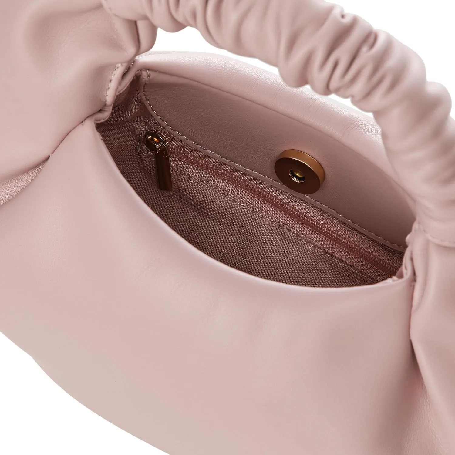 Mini Hobo Tote Bags for Women Soft Leather Clutch Purses for Women Cloud-Shaped Top Handle Bags