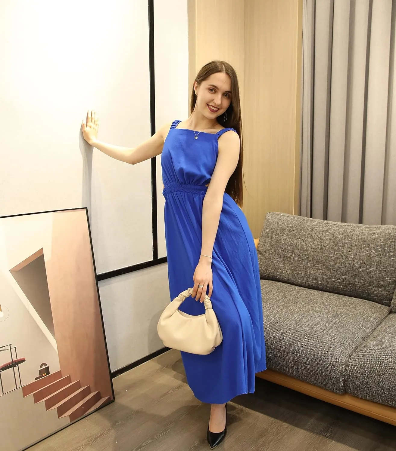 Mini Hobo Tote Bags for Women Soft Leather Clutch Purses for Women Cloud-Shaped Top Handle Bags