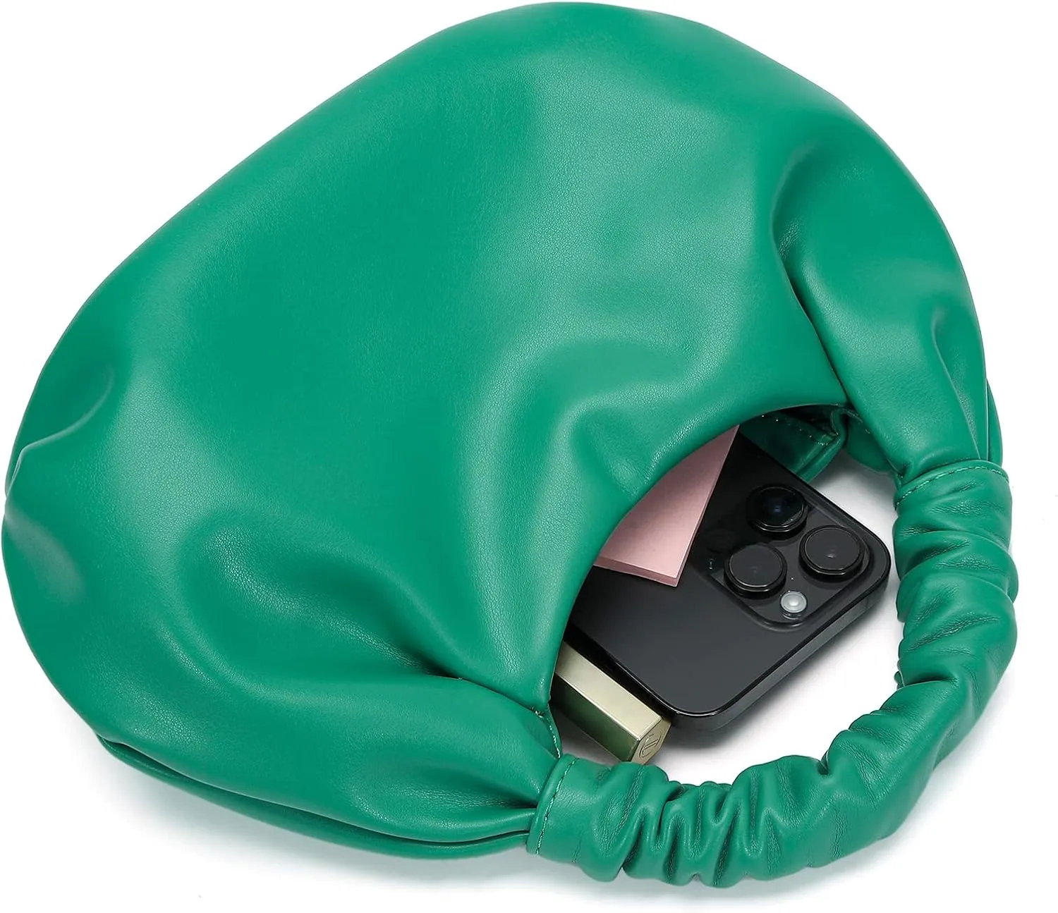 Mini Hobo Tote Bags for Women Soft Leather Clutch Purses for Women Cloud-Shaped Top Handle Bags