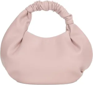 Mini Hobo Tote Bags for Women Soft Leather Clutch Purses for Women Cloud-Shaped Top Handle Bags