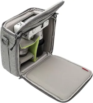 Mini SLR Camera Insert Bag,Shockproof &Pressure-proof Dual Opening Camera Lens Cube Case Bag,Digital DSLR SLR Mirrorless Cameras Accessories Storage Pouch Compatible for Canon,Sony,Fuji (XXXS)