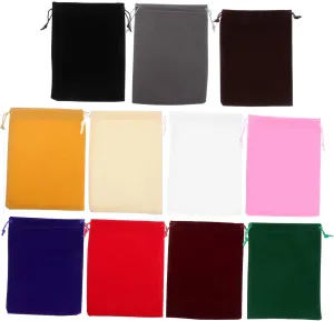 Mini Velvet Jewelry Pouches 11pcs Drawstring Travel Bags for Sack Coin Keepsake Advent Calendar Wedding Favor for Christmas
