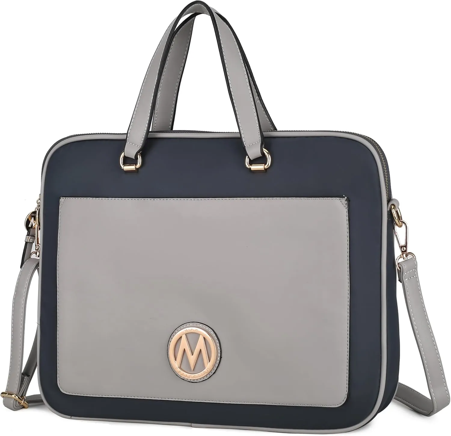 MKF Collection Laptop Shoulder Messenger Bag for Women Lightweight 14 Inch Laptop Case Work Bag Laptop Briefcase by mia K