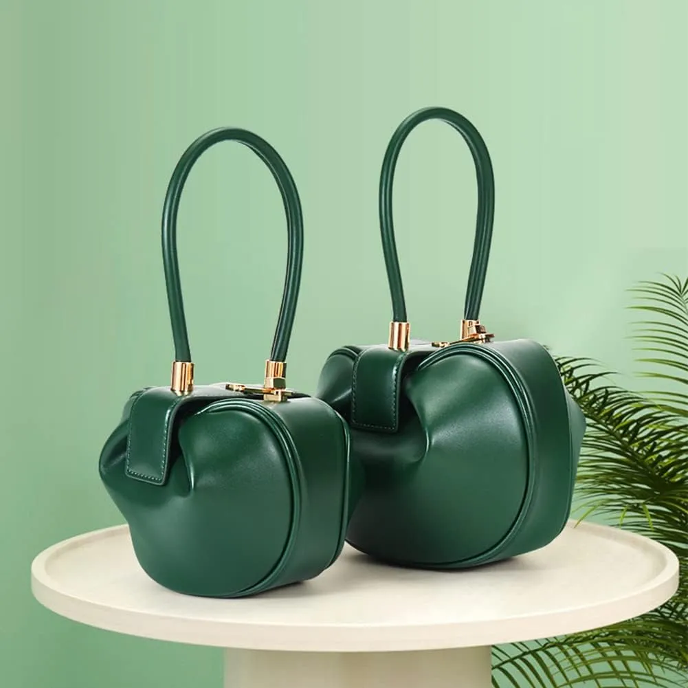 Mn&Sue Fashion Designer Women's Genuine Leather Top Handle Handbag Evening Bag Party Prom Wedding Purse