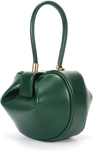 Mn&Sue Fashion Designer Women's Genuine Leather Top Handle Handbag Evening Bag Party Prom Wedding Purse