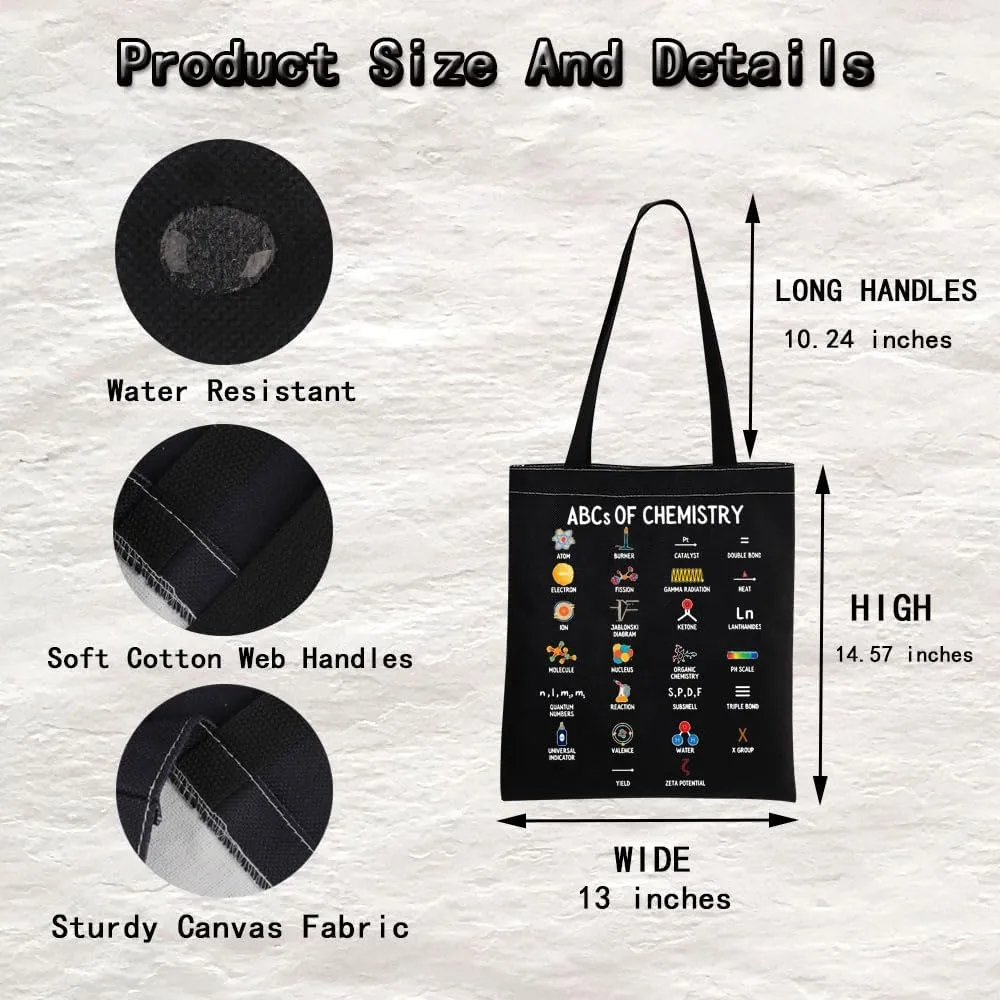 MNIGIU Chemistry Tote Bag - Teacher & Lovers Gift - Graduation Chemist Gift