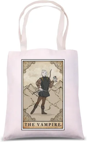 MNIGIU Game Lover Gift BG3 Vampire Tarot Card Shoulder Bag Game Inspired Tote Bag Rpg Game Lover Merch