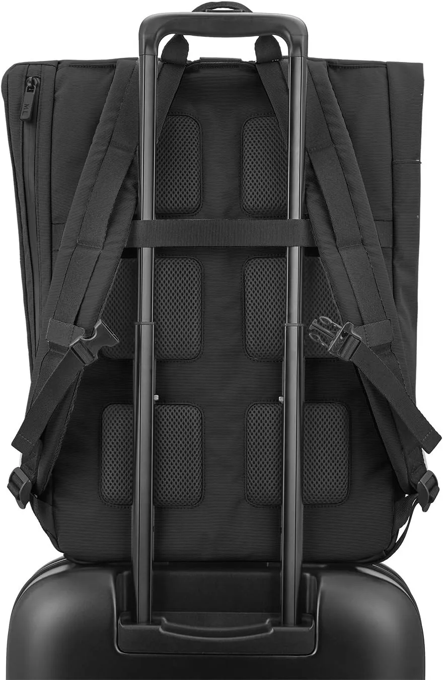 Moleskine Metro ROLLTOP Backpack Black, One Size