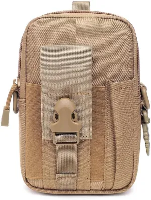 Molle bags, tactical EDC bags, multi-purpose tactical backpacks and compact multi-pocket tool bags with cushioned shock protection inside. Ideal for outdoor travel, hiking(Khaki)