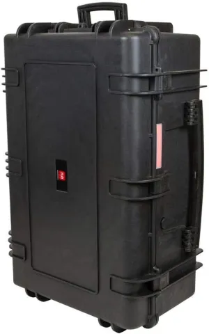 Monoprice Weatherproof Hard Case - 33 x 22 x 13 Inches, With Wheels and Customizable Foam, Shockproof, IP67, Ultraviolet And Impact Resistant Material, Black - Pure Outdoor Collection