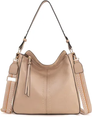Montana West Medium Hobo Bags for Women Top Handle Satchel Shoulder Purse Bucket Handbag