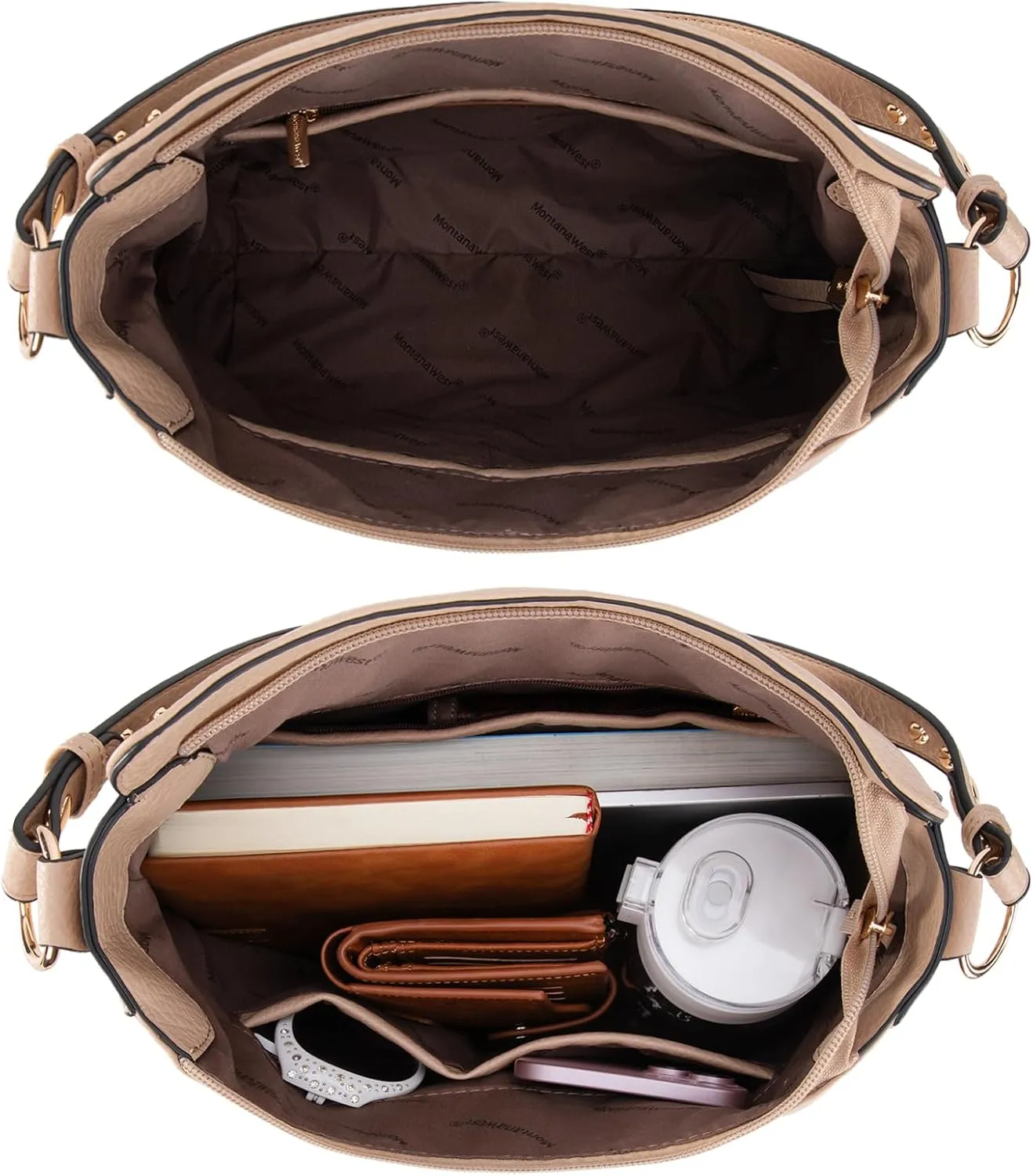 Montana West Medium Hobo Bags for Women Top Handle Satchel Shoulder Purse Bucket Handbag