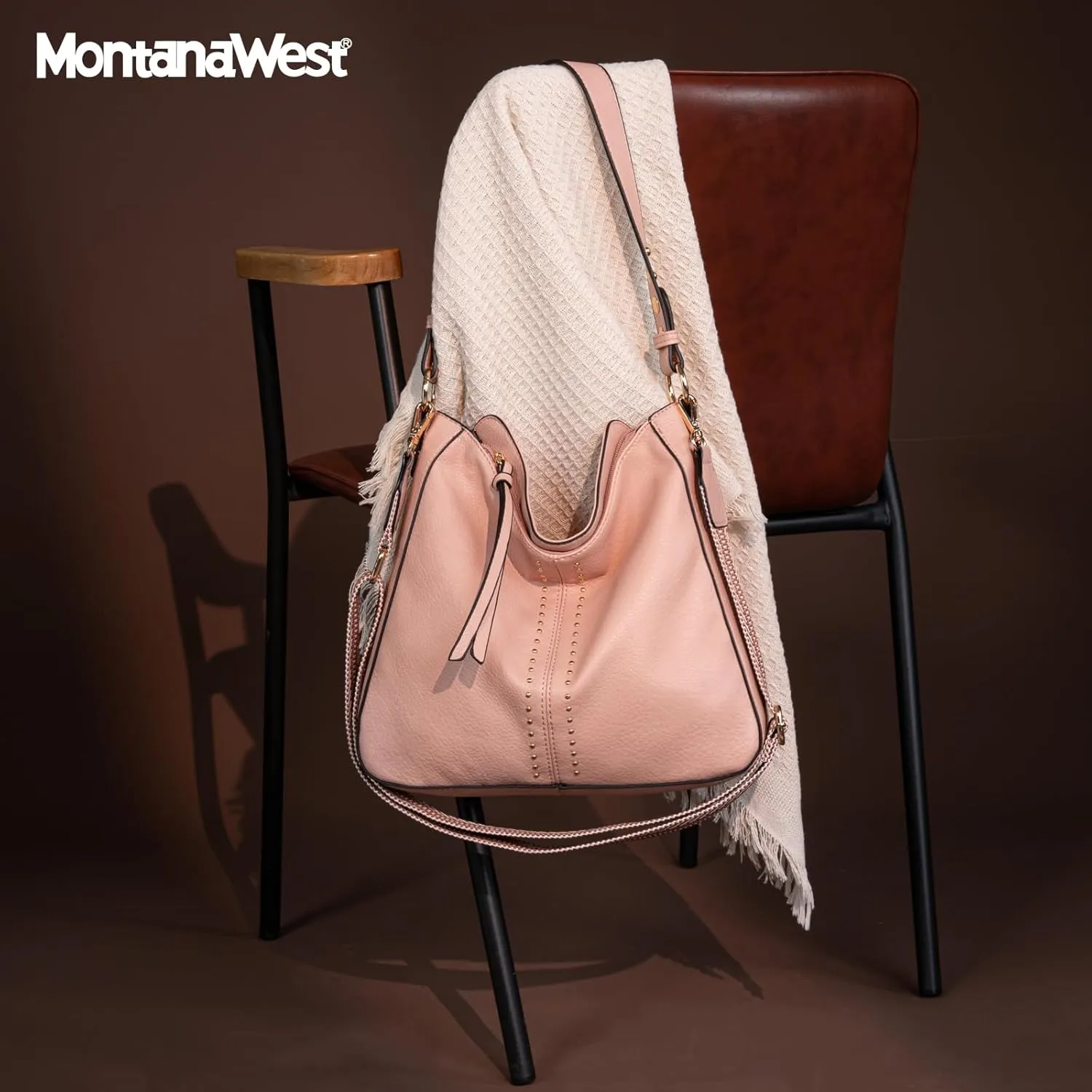 Montana West Medium Hobo Bags for Women Top Handle Satchel Shoulder Purse Bucket Handbag