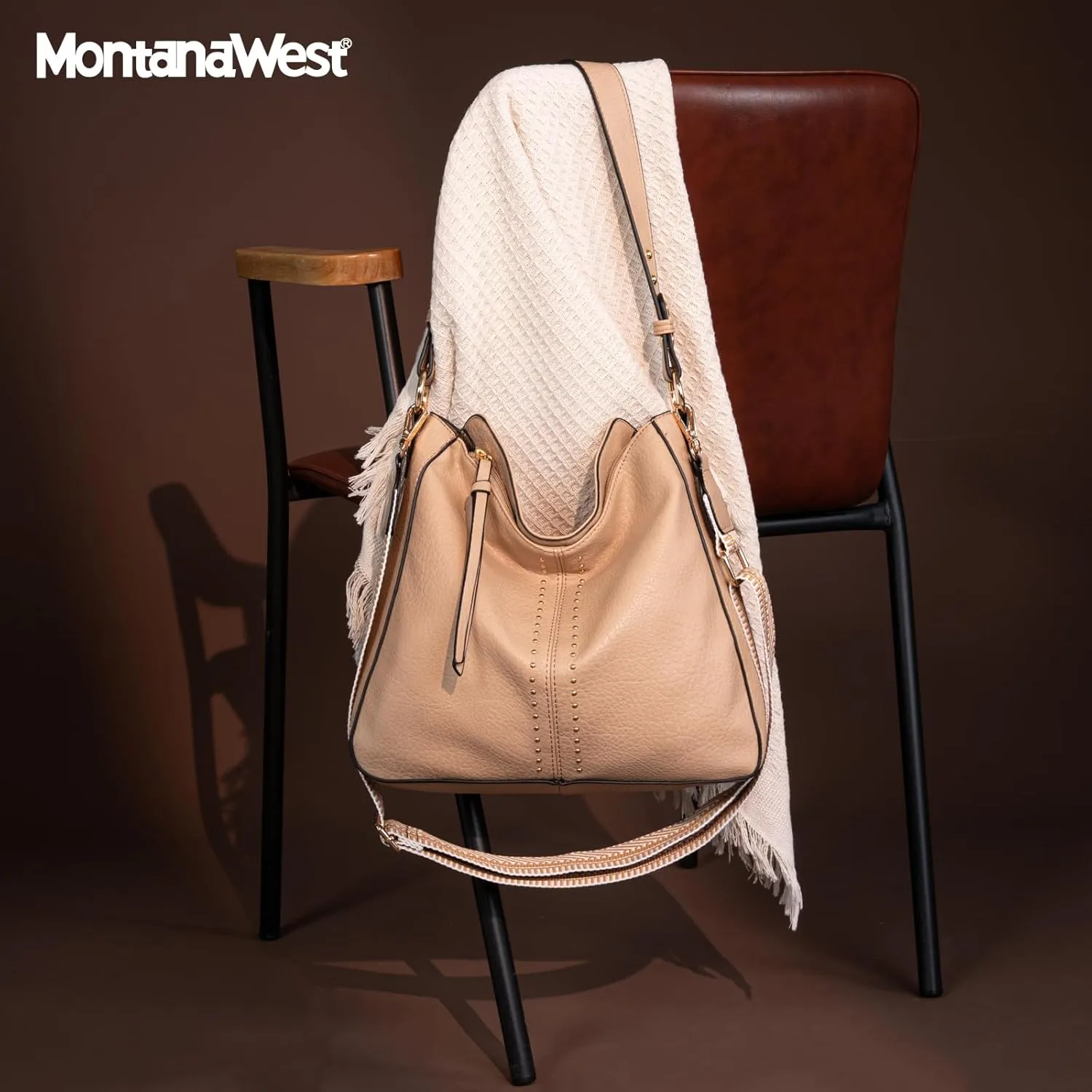 Montana West Medium Hobo Bags for Women Top Handle Satchel Shoulder Purse Bucket Handbag