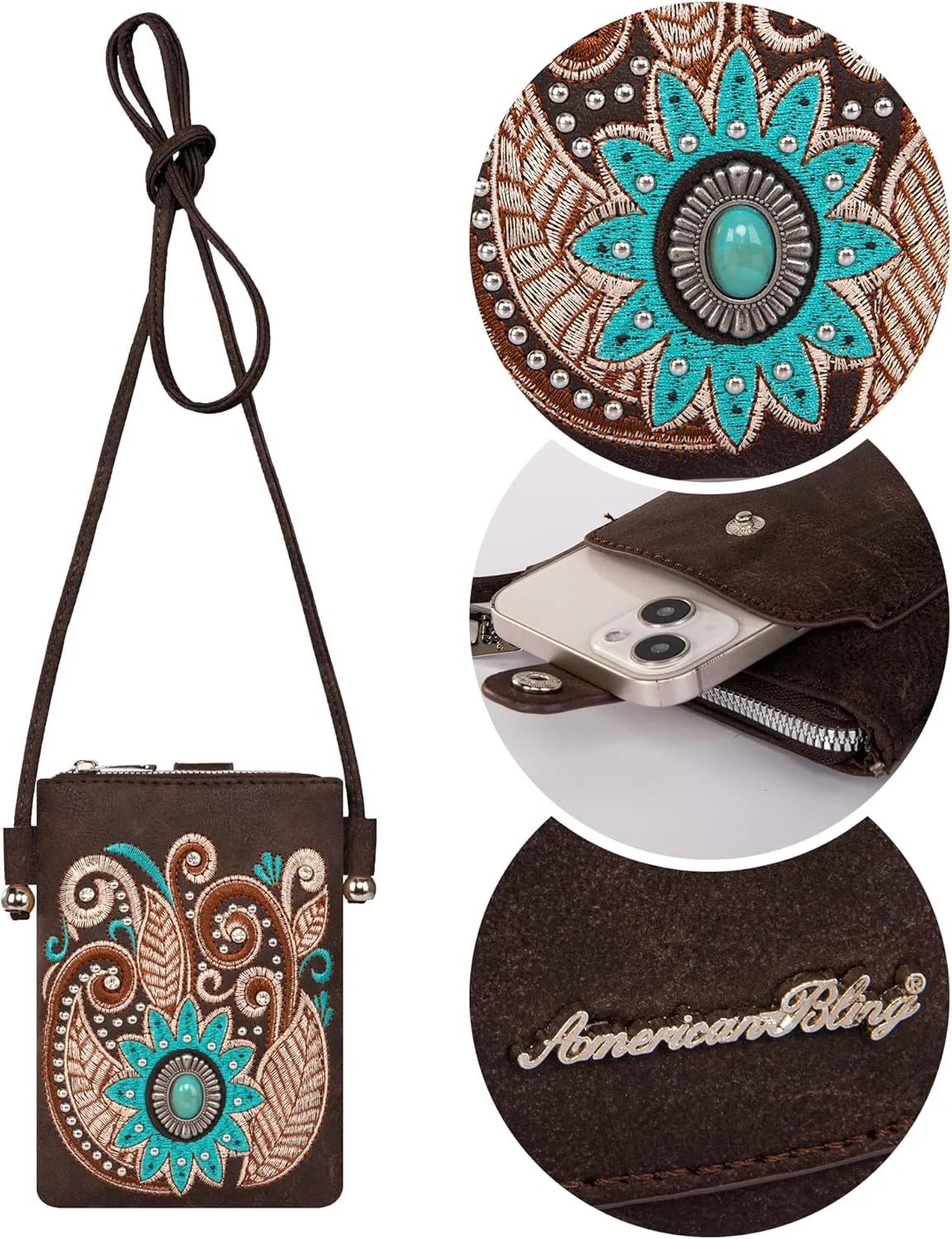 Montana West Small Crossbody Bags for Women Western Cell Phone Purse