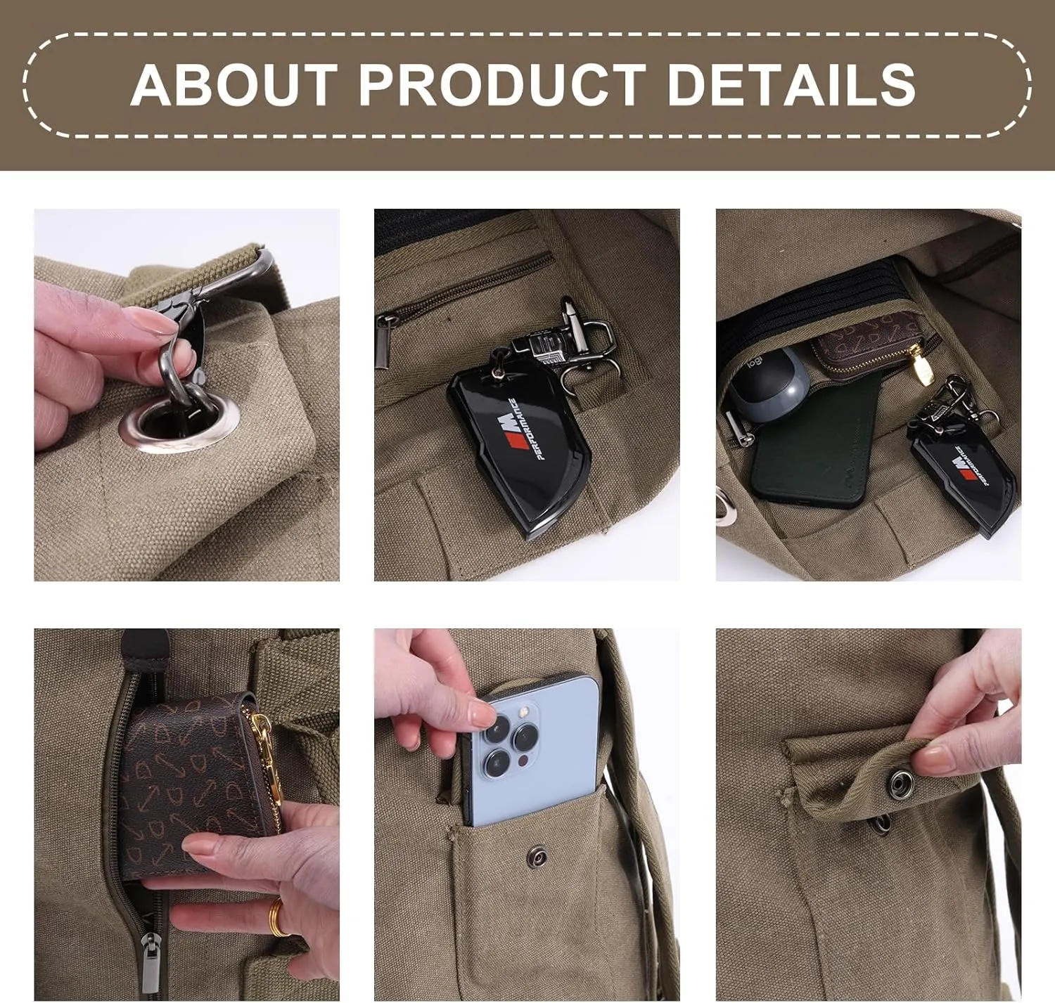 MosaiRudo Canvas Leisure Backpack Tactical Military Duffel Bags Travel Climbing Bag, Gym Bag Top Load for Outdoor Sports (Army Green, Upgrade S)