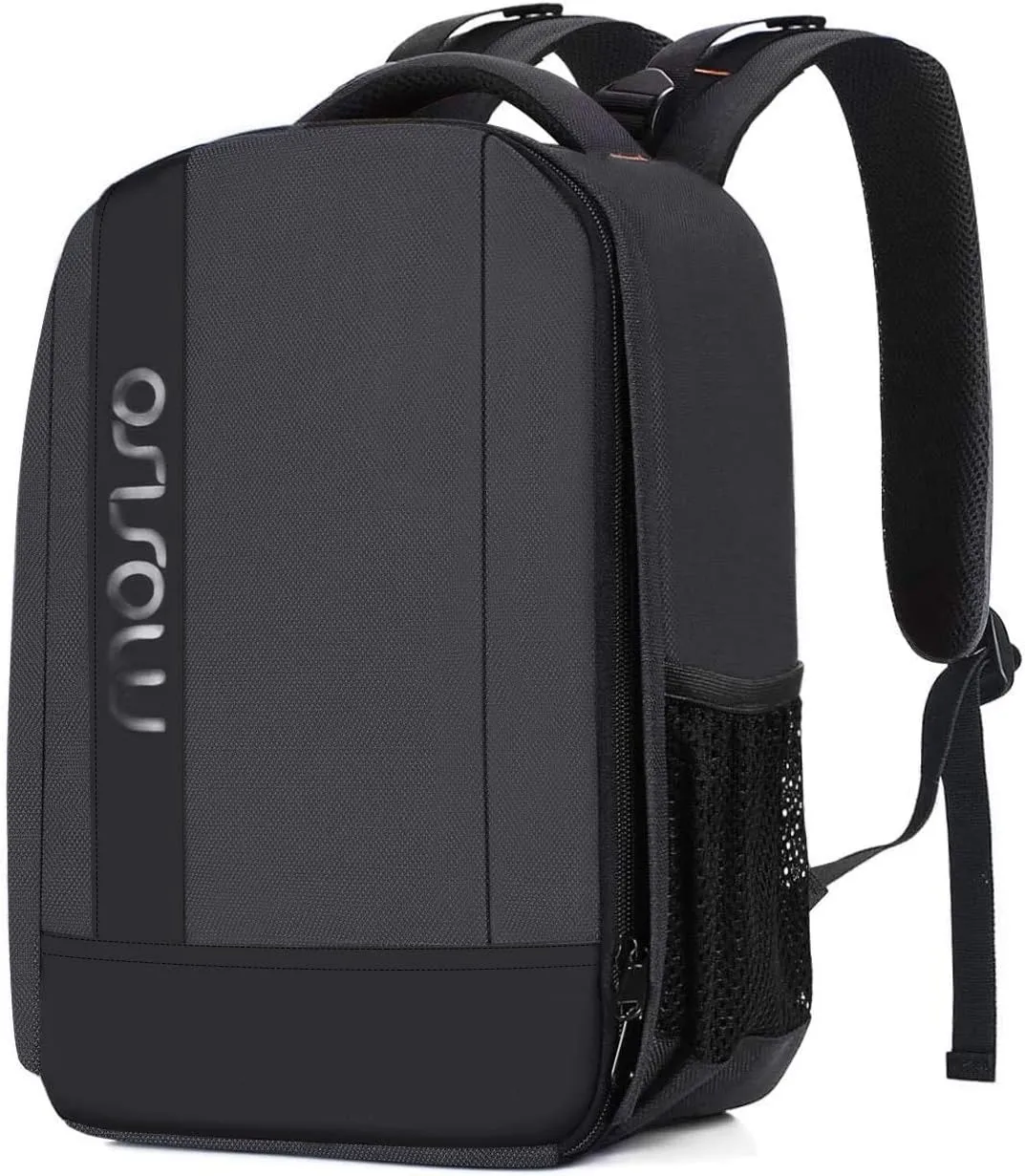 MOSISO Camera Backpack,DSLR/SLR/Mirrorless Photography Backpack Buffer Padded Shockproof Camera Bag with Customized Modular Inserts&Tripod Holder Compatible with Canon,Nikon,Sony etc, Gray