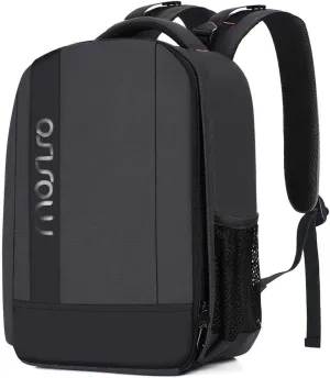 MOSISO Camera Backpack,DSLR/SLR/Mirrorless Photography Backpack Buffer Padded Shockproof Camera Bag with Customized Modular Inserts&Tripod Holder Compatible with Canon,Nikon,Sony etc, Gray