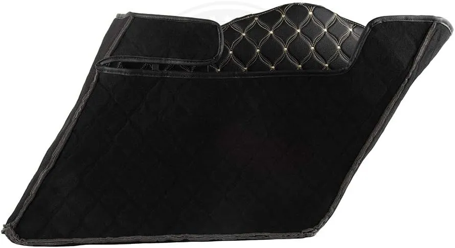 Moto Onfire US Stock Saddlebag Liners, Beige Stitching, Extended Bags Inserts Fit for 2013 and down, Stretched Hard Saddlebags