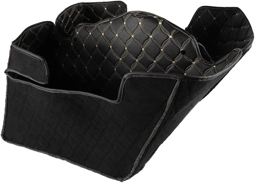 Moto Onfire US Stock Saddlebag Liners, Beige Stitching, Extended Bags Inserts Fit for 2013 and down, Stretched Hard Saddlebags