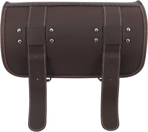 Motorcycle Fork Bag Pu Leather Handlebar Pouch Tool Storage Water-Resistant for Motorbike Enthusiasts