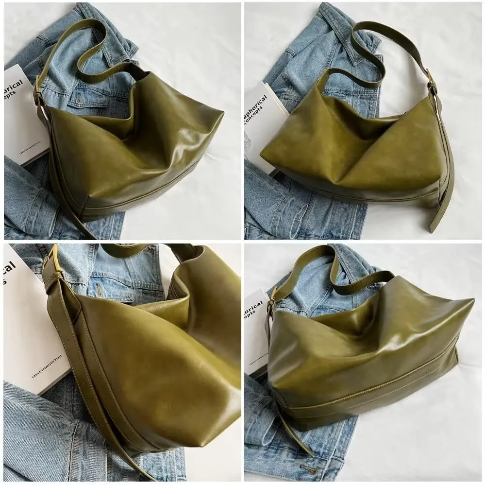Mudono Hobo Bags for Women Soft Minimalist Shoulder Bag Lightweight Crossbody Handbag Large Capacity Everyday Purse