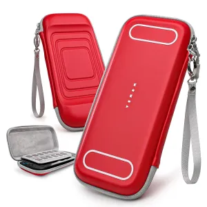 Mumba Carrying Case for Nintendo Switch 2 2025, [Mini Version] Travel Case with 12 Game Cartridge slot Portable Bag Protective Carry handbag Pouch Shell Accessories [Portable & Lightweight] (Red)