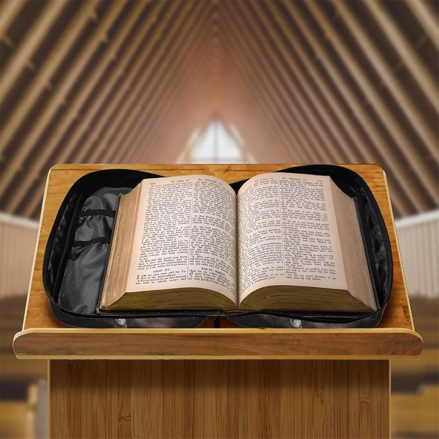 Mumeson Bible Bag Bible Covers Carrying Book Case Portable Church Bag Tote Bag