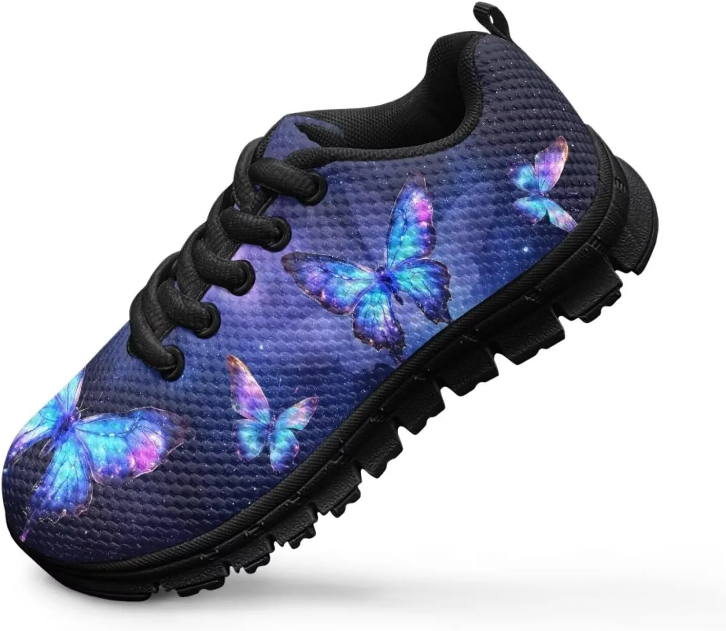 Mumeson Unisex Kids Athletic Running Walking Shoes Breathable Snekers Lace Up Low Top Non Slip Rubber Sole Shoes Size 28-36
