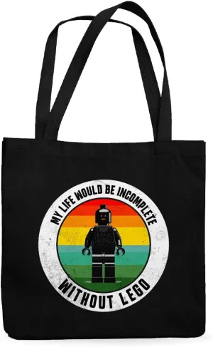 My Life Would Be Incomplete Canvas Tote Bag - Retro Shopping Bag - Toy Art Cloth Bag
