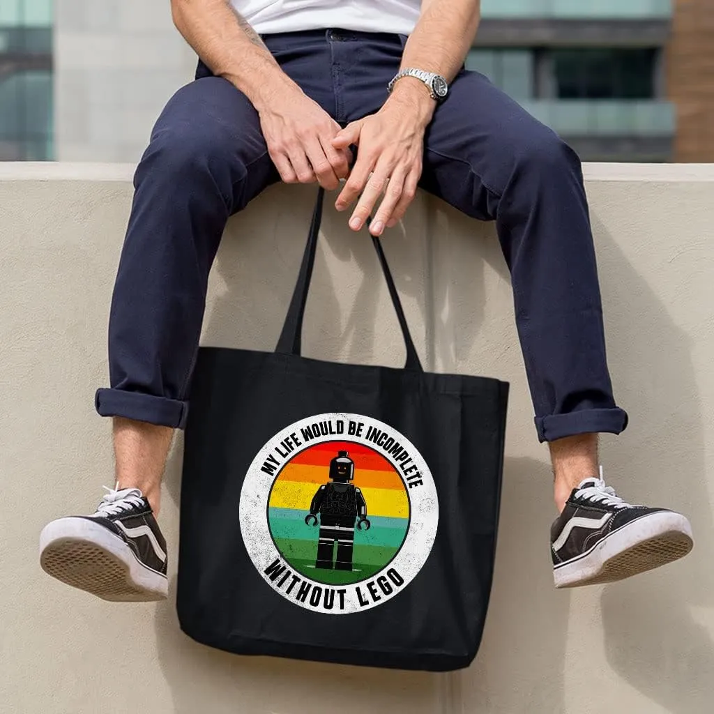 My Life Would Be Incomplete Canvas Tote Bag - Retro Shopping Bag - Toy Art Cloth Bag