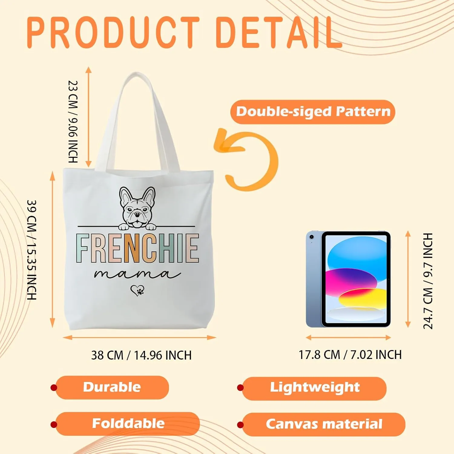 NATSUNO Canvas Tote Bag,Science Graduation Gifts,Tote Bags for Women,Reusable Grocery Bags