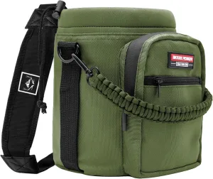 NATURE PIONEOR Insulated Water Bottle Holder with Shoulder Strap for Half/One Gallon 64oz/128OZ Sports Water Jugs Bottles, Carrier/Pouch Sleeve for Outdoor Camping, Hiking,Gym
