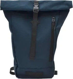 Navy Rolltop Backpack - 15x10x3.5 In Adventure-Ready Roll Top Backpacks in Water-Resistant Polyester, 7.5 Liter Capacity Roll Up Backpack with Tablet Sleeve, Back Zipper, and External Pocket