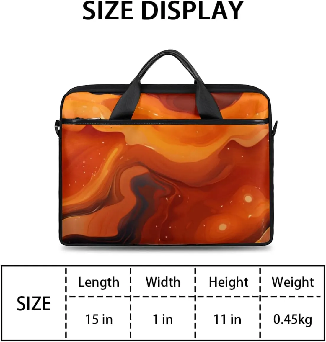 Neon Popsicle Laptop Bag for Men Women 13-15 Inch Case Bags Sleeve Shoulder with Anti Slip Removable The Pad Straps